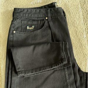 HUF CROMER PANTS 36' - WASHED BLACK